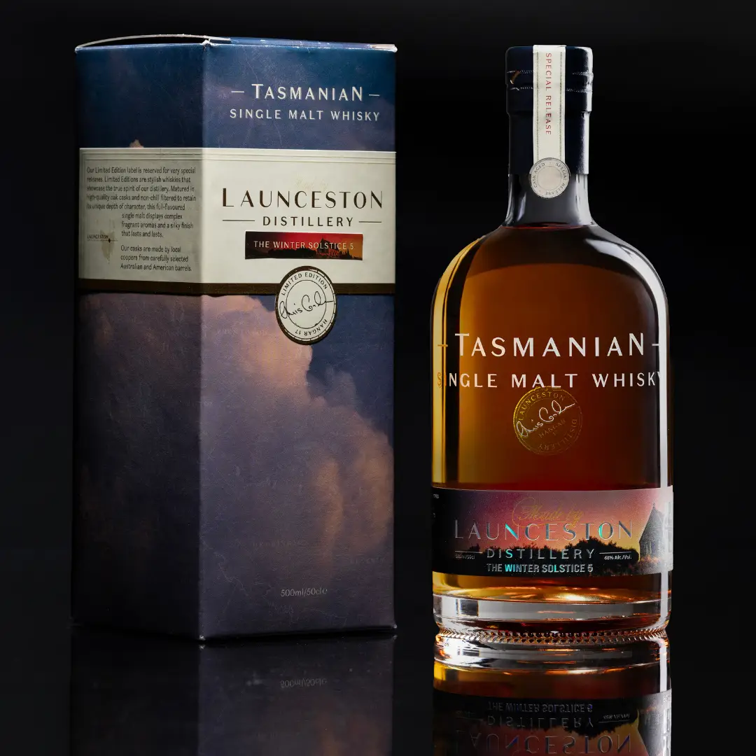 Winter Solstice 5 <br> Fortified Peat<br>Special Release<br>Tasmanian Single Malt Whisky - Image 2
